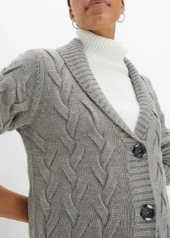bonprix bonprix Chaqueta de punto gris moteado Best
