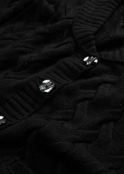 bonprix bonprix Chaqueta de punto Negro Hot