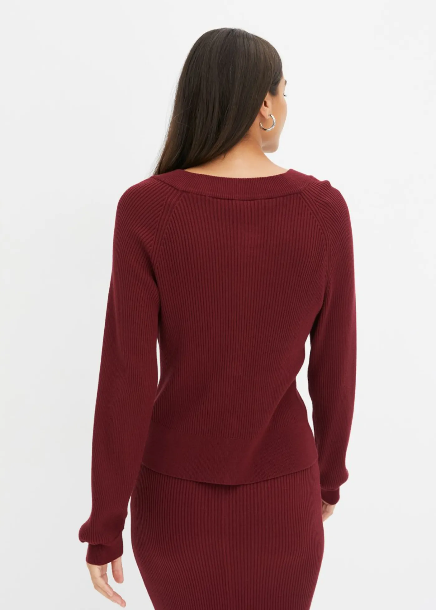 bonprix bonprix Chaqueta de punto Rojo rubí Sale