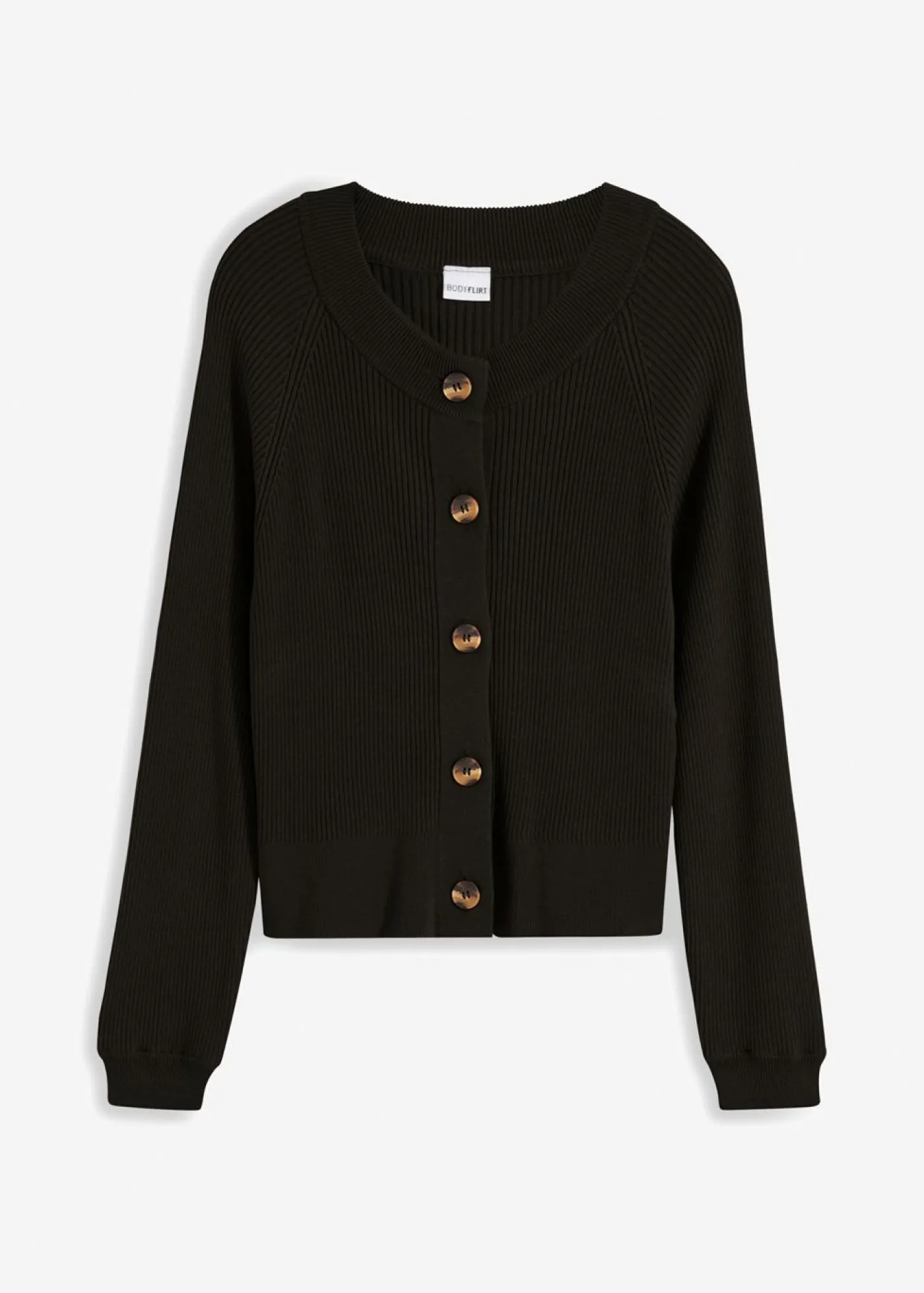 bonprix bonprix Chaqueta de punto Negro Online