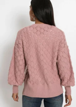 bonprix bonprix Chaqueta de punto ajour palisandro Online