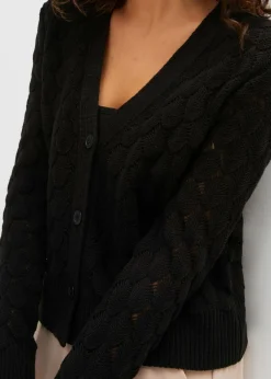 bonprix bonprix Chaqueta de punto ajour Negro Best