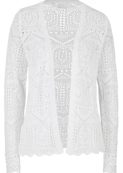 bonprix bonprix Chaqueta de punto ajour Blanco Best