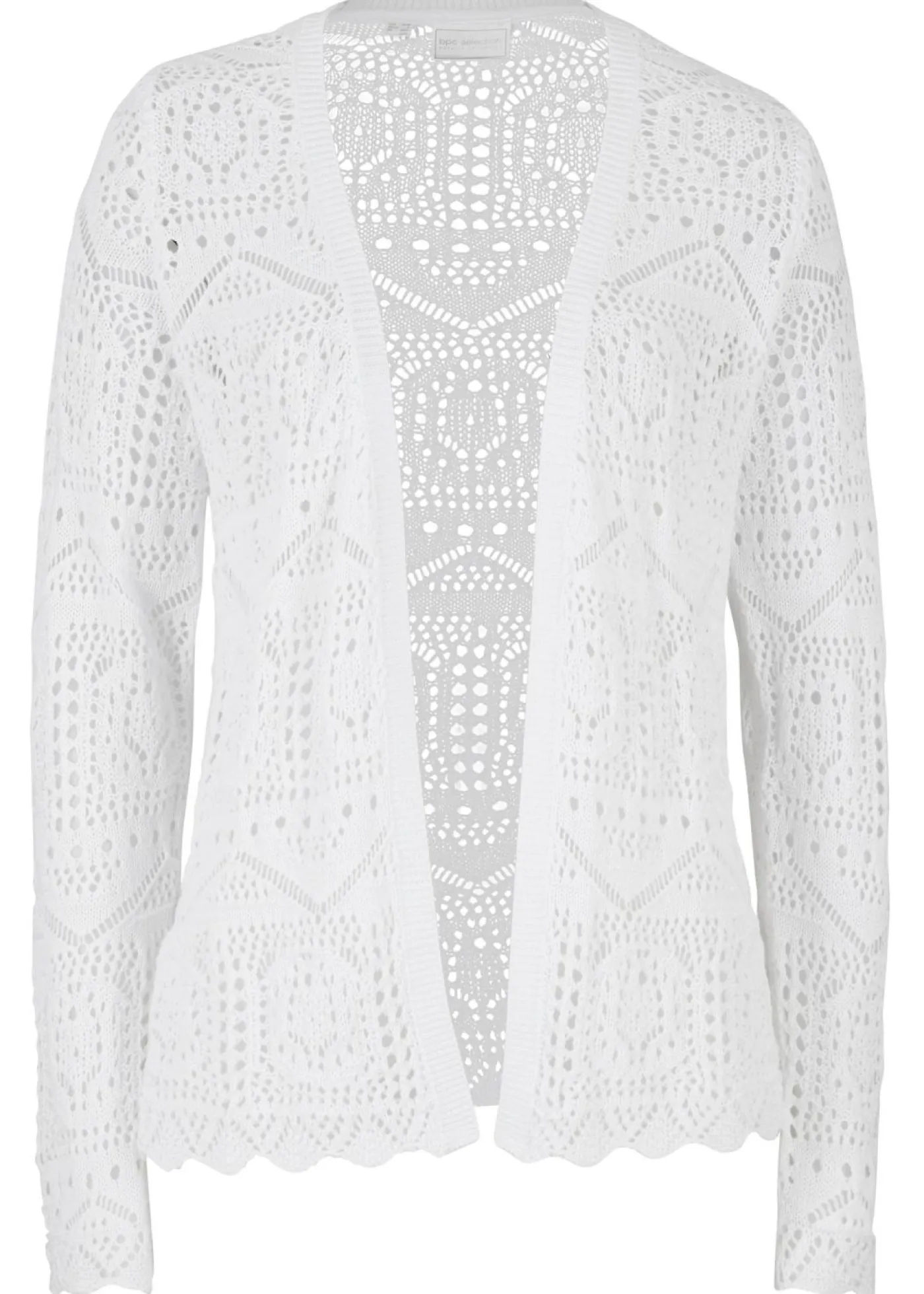 bonprix bonprix Chaqueta de punto ajour Blanco Best