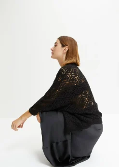 bonprix bonprix Chaqueta de punto ajour Negro Outlet