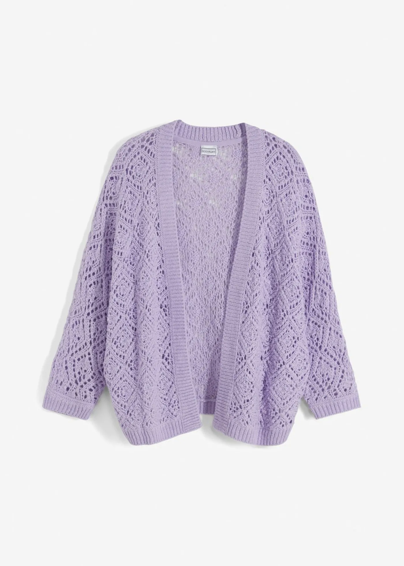 bonprix bonprix Chaqueta de punto ajour lila pastel New