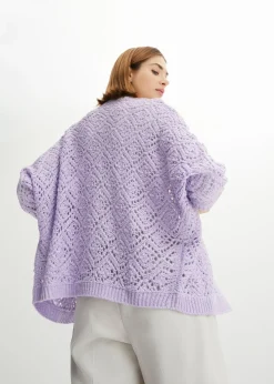 bonprix bonprix Chaqueta de punto ajour lila pastel New