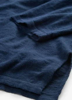 bonprix bonprix Chaqueta de punto de algodón ligero y calidad superior Azul marino Clearance