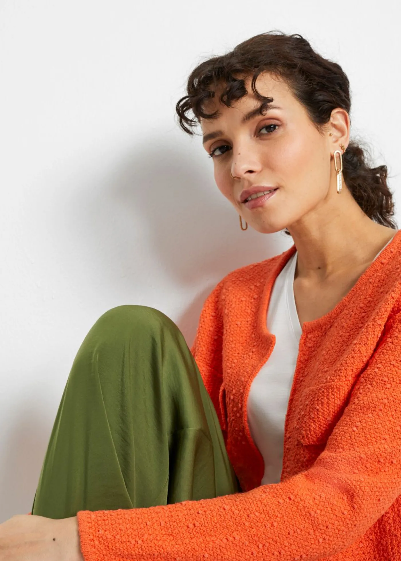 bonprix bonprix Chaqueta de punto de bouclé mango Hot