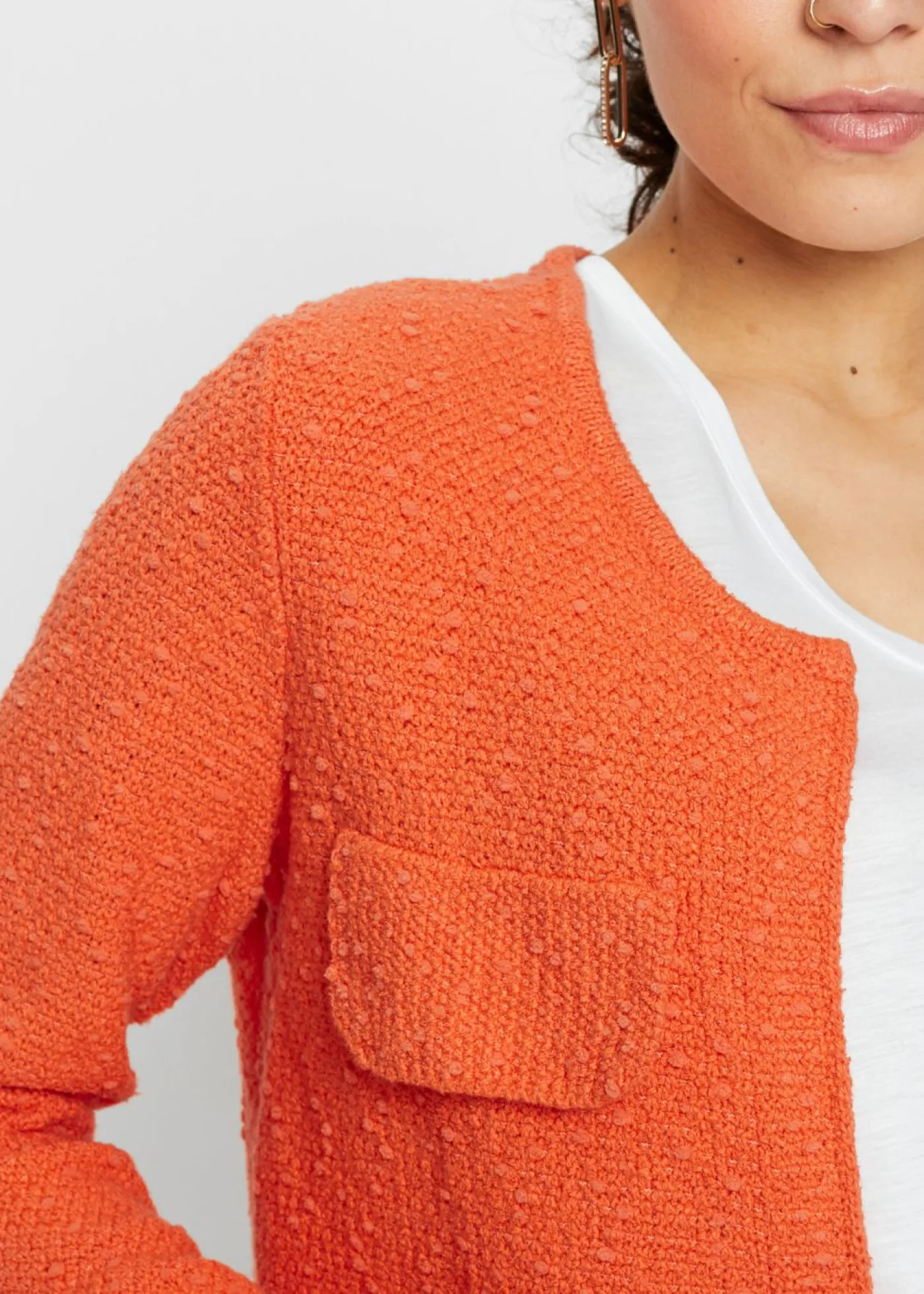 bonprix bonprix Chaqueta de punto de bouclé mango Hot