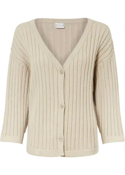 bonprix bonprix Chaqueta de punto de estilo boxy gris piedra Hot
