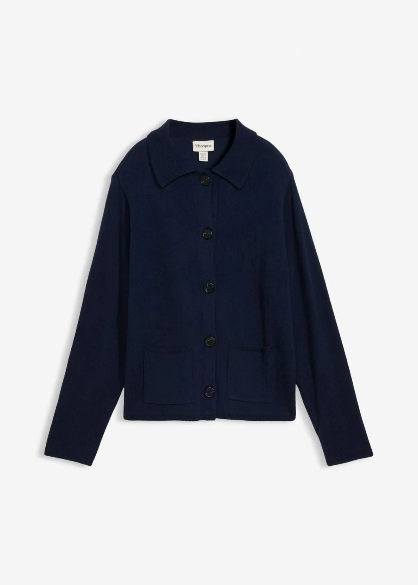 bonprix bonprix Chaqueta de punto de mezcla de viscosa Azul marino Best