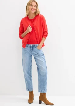 bonprix bonprix Chaqueta de punto fino fresa New