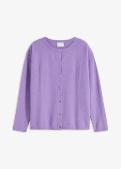 bonprix bonprix Chaqueta de punto fino Lila suave Best