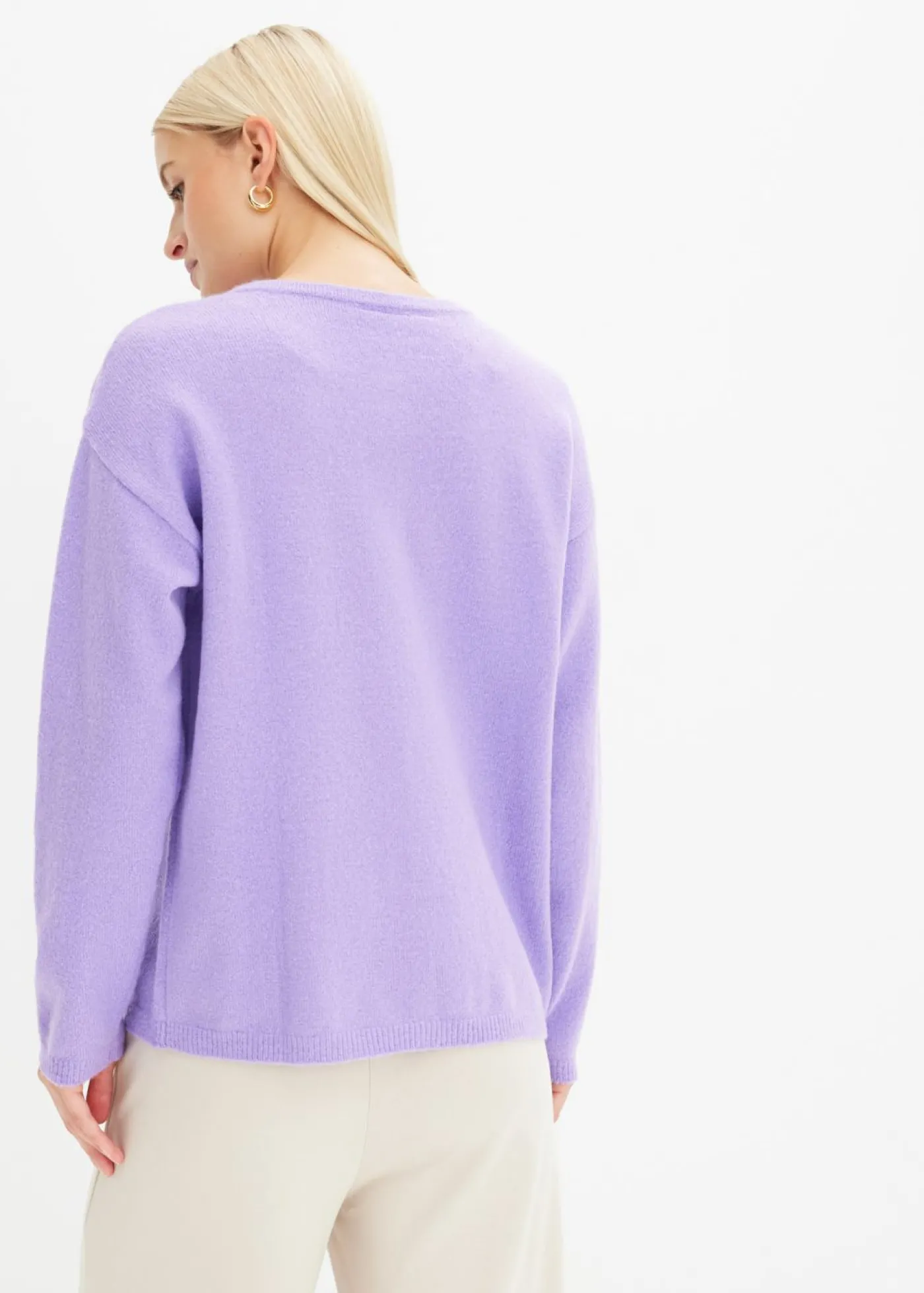 bonprix bonprix Chaqueta de punto fino Lila suave Best
