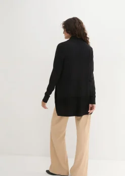 bonprix bonprix Chaqueta de punto fino Negro