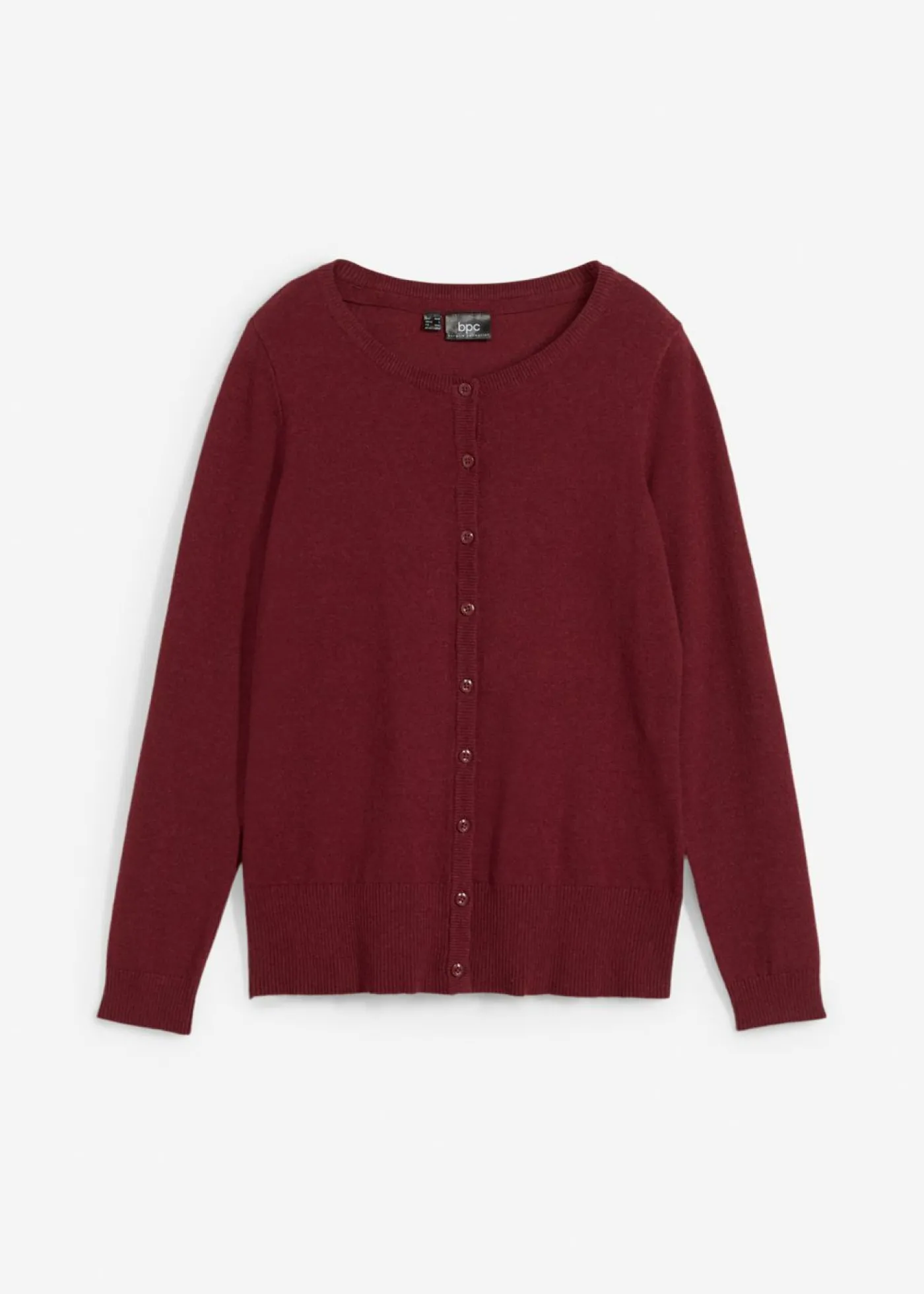 bonprix bonprix Chaqueta de punto fino con algodón reciclado Baya New