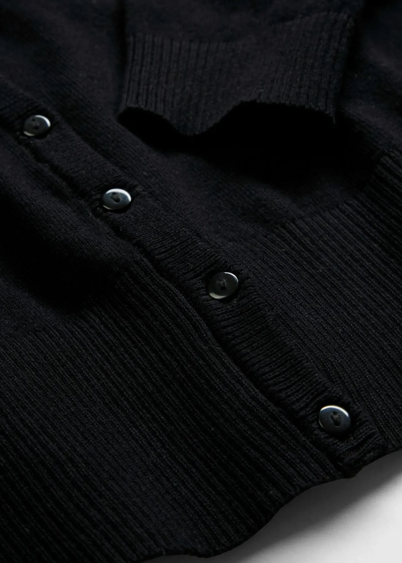 bonprix bonprix Chaqueta de punto fino con botones Negro New