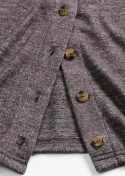 bonprix bonprix Chaqueta de punto fino de canalé pizarra moteado Hot