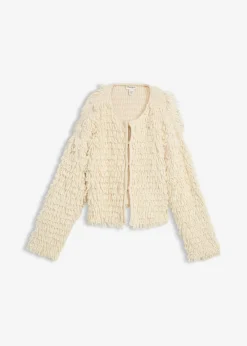 bonprix bonprix Chaqueta de punto grueso Crudo Outlet