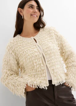bonprix bonprix Chaqueta de punto grueso Crudo Outlet