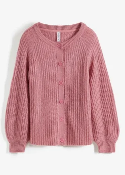 bonprix RAINBOW Chaqueta de punto grueso Rosa frambuesa Hot