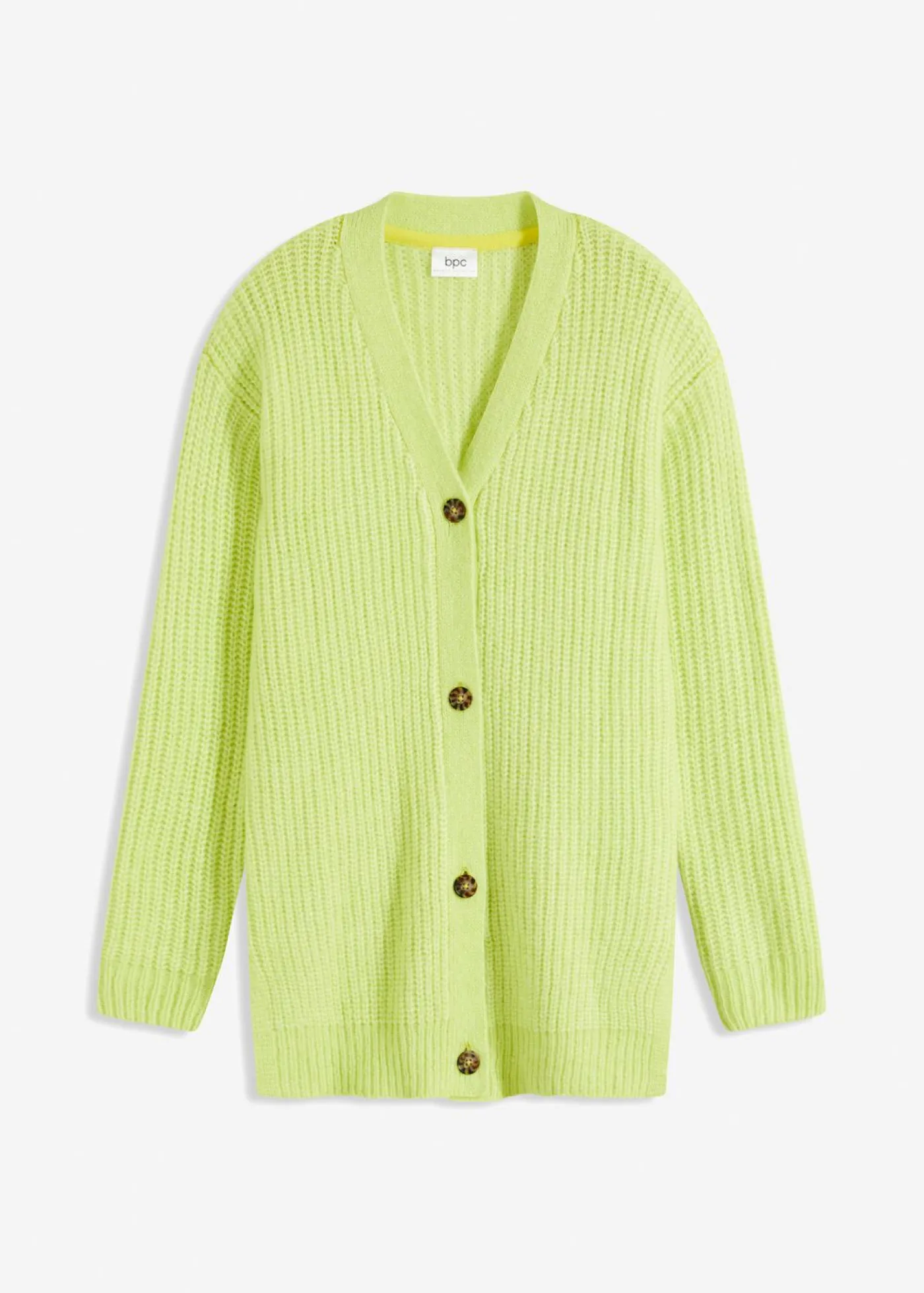 bonprix bonprix Chaqueta de punto grueso de suave mezcla de lana Verde menta Sale