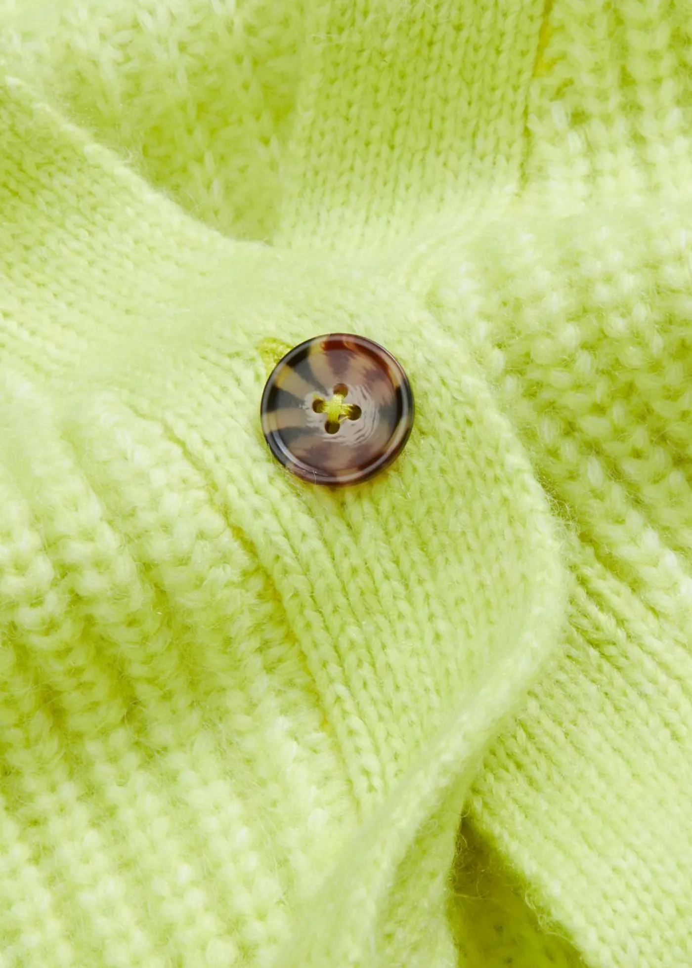bonprix bonprix Chaqueta de punto grueso de suave mezcla de lana Verde menta Sale