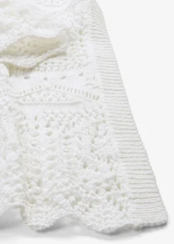 bonprix bonprix Chaqueta de punto larga Blanco lana Best