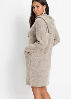bonprix bonprix Chaqueta de punto larga Beige claro jaspeado Outlet
