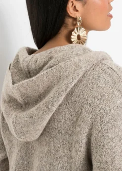 bonprix bonprix Chaqueta de punto larga Beige claro jaspeado Outlet