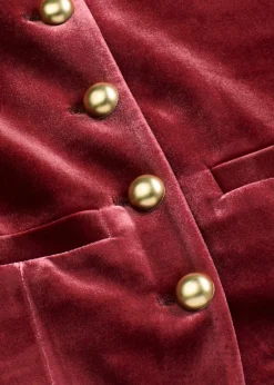bonprix bonprix Chaqueta de terciopelo Rojo rubí Hot