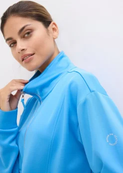 bonprix bonprix Chaqueta deportiva con cuello alto azul brillante Outlet