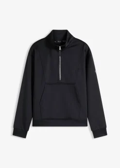 bonprix bonprix Chaqueta deportiva con cuello alto Negro Hot