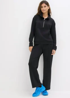 bonprix bonprix Chaqueta deportiva con cuello alto Negro Hot