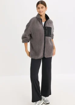 bonprix bonprix Chaqueta deportiva funcional con corte holgado Pizarra + negro Discount