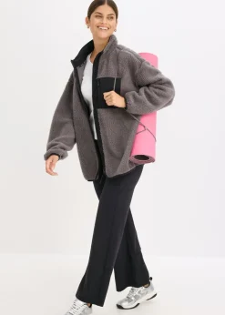 bonprix bonprix Chaqueta deportiva funcional con corte holgado Pizarra + negro Discount