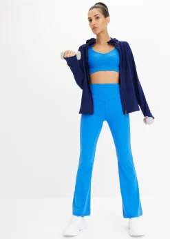 bonprix bonprix Chaqueta deportiva térmica con presilla para el pulgar y material de secado rápido Azul marino Online