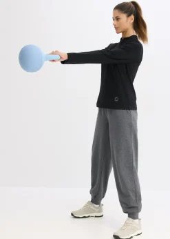 bonprix bonprix Chaqueta deportiva térmica con media cremallera y material de secado rápido Negro