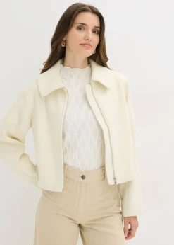 bonprix bonprix Chaqueta forrada oversize Blanco lana Sale