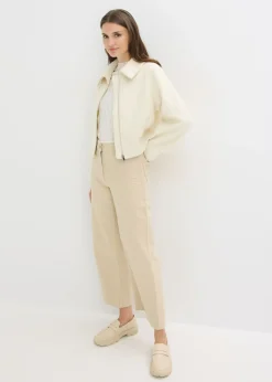bonprix bonprix Chaqueta forrada oversize Blanco lana Sale