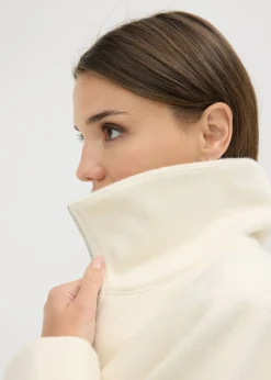bonprix bonprix Chaqueta forrada oversize Blanco lana Sale
