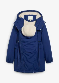bonprix bonprix Chaqueta forrada para durante y después del embarazo azul marino profundo-gris piedra-plata Best