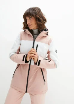 bonprix bonprix Chaqueta funcional de esquí de material impermeable Rosa vintage New
