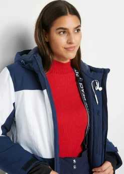 bonprix bonprix Chaqueta funcional de esquí de material impermeable Azul marino Online