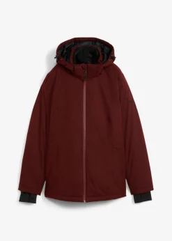 bonprix bonprix Chaqueta funcional, impermeable, efecto 2 en 1 rojo castaño Discount