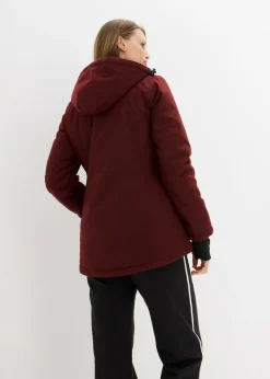 bonprix bonprix Chaqueta funcional, impermeable, efecto 2 en 1 rojo castaño Discount