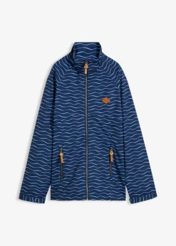 bonprix bonprix Chaqueta funcional impermeable Azul marino/azul provenzal con estampado gráfico Hot