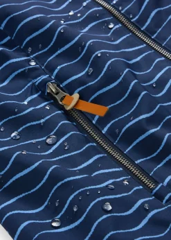 bonprix bonprix Chaqueta funcional impermeable Azul marino/azul provenzal con estampado gráfico Hot
