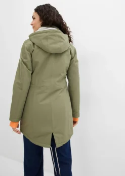 bonprix bonprix Chaqueta funcional impermeable de entretiempo Verde oliva Hot